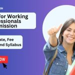 B.Tech for Working Professionals Admission