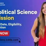 BA Political Science Admission