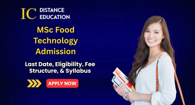 MSc Food Technology Admission